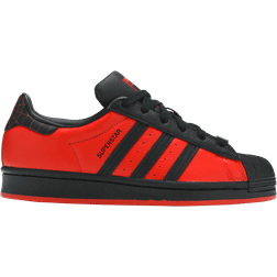 adidas Junior Marvel Spider-Man Miles Morales SuperStar - Core Black/Core Black/Red