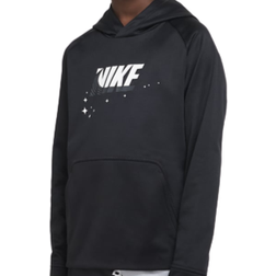 Nike Boy's Therma-FIT Training Hoodie - Black/White (DQ9037-010)