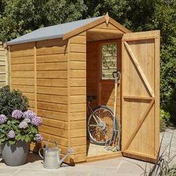 Blooma 6X4 Apex Shiplap Shed Brown (Building Area )