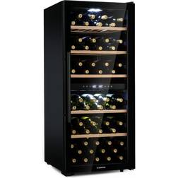 Klarstein Barossa 102 Duo wine refrigerator 102 bottles Schwarz, Transparent