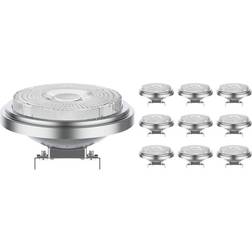 Noxion Fordelspakke 10x Lucent LED spot G53 AR111 7.4W 450lm 40D 930 varm hvid bedste farvegengivelse dæmpbar erstatter 50W