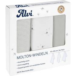 Alvi Molton Bleer 3-Pack Faces 80 x 80 cm