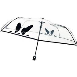 Smati Umbrella Chien Compact Transparent Dog Black