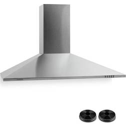 Klarstein TR90WS Extractor Hood, Argent, Transparent