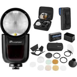 Flashpoint Zoom Li-on X R2 TTL On-Camera Round Flash Kit For Panasonic & Olympus