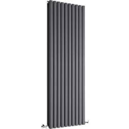 Milano Aruba - Modern Anthracite Vertical Column Double Panel Designer