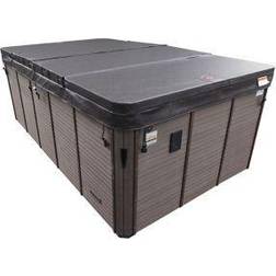 Canadian Spa Co Swim Spa Spa Company St. Lawrence Swim Spa, 7 Seats Chocolate