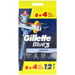 Gillette Blue3 Smooth Barberskrabere 12 stk