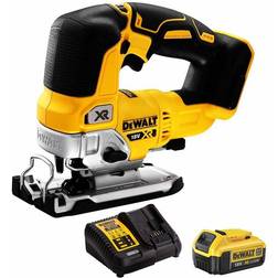 Dewalt DCS334N 18V Brushless Top Handle Jigsaw with 1 x 4.0Ah Battery & Charger:18V