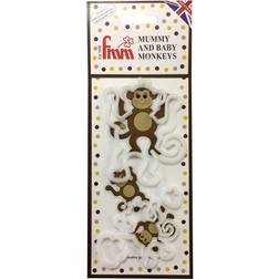 FMM Sugarcraft Mummy and Baby Monkey Cutter Udstikker