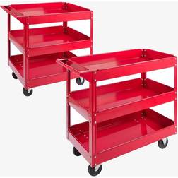 Arebos Workshop trolley 3 Compartments Set of 2