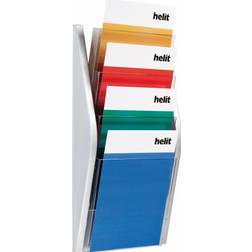 Helit 4xA4 Zilver Wand