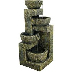 Geezy 4-Tier Garden Water Feature Fountain