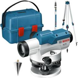 Bosch Optisches Nivelliergerät GOL 26 D mit Baustativ BT160 Messstab GR 500