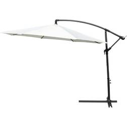 KCT Large 3m Cream Garden Cantilever Parasol