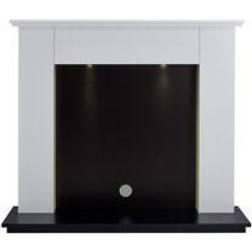 Focal Point Lashenden White & Black Fireplace Surround Set