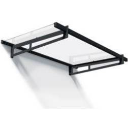 Canopia by Palram Schwarz, Grau Palram - Canopia Bremen Door Canopy, H187mm W1500mm D935mm