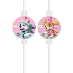 Procos Straws Paw Patrol Skye & Everest 4-pack