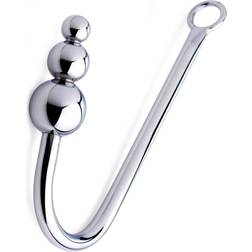 Master Series Beaded Anal Hook Silver