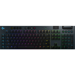 Logitech G915-Clavier Backlit USB Bluetooth 2.4 GHz QWERTZ Allemand GL Clicky Carbone