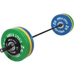 Gorilla Sports Vægtstangspakke Bumper COLOR 140kg Pakke 50/51mm 140 kg