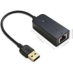 Cable Matters USB to Ethernet Adapter (USB 2.0 to Ethernet/USB to RJ45) Supporting 10/100 Mbps Ethernet Network in Black