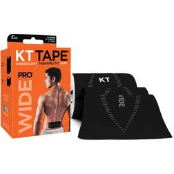 KT TAPE Bande de kinésiologie prédécoupé Pro Wide 10x25 cm Noir