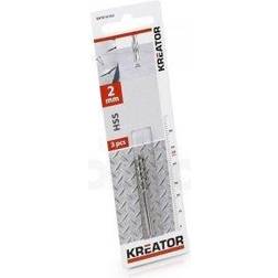 Kreator HSS metalbor 2,0 mm 3 stk