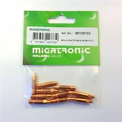 Migatronic Strømdyse ø0,8 m6 ø6x25mm E-Cu