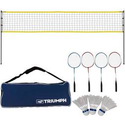 Triumph Sports USA Triumph Competition Badminton Set with Steel