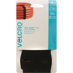 Velcro Black ONE-WRAP Ties Black