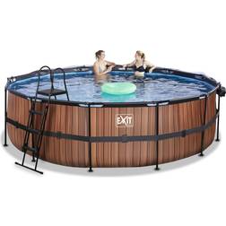 Exit Toys 488x122cm 12v sandfilter varmepumpe swimmingpool med låg