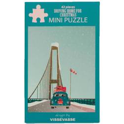 Vissevasse Minipuzzle Puslespil Driving Home for Christmas 11x11 cm