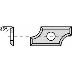 Cmt Hyvelkniv 790.080.00; 24x12x1,5 mm;