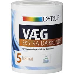 Dyrup Væg Ekstra Dækkende Vægmaling Hvid 0.75L