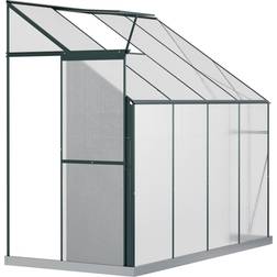 OutSunny Walk-in Greenhouse 8x4ft Aluminum Polycarbonate