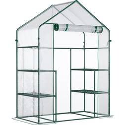 OutSunny Mini Greenhouse 56x29" Stainless Steel PVC Plastic