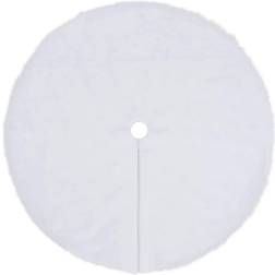 vidaXL Tree Skirt White Christmas Tree Skirt