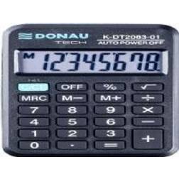 Donau calculator TECH pocket calculator, 8 digits. display, dim. 89x59x11 mm, black