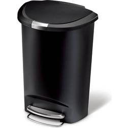 Simplehuman 50L Semi Round Plastic Step Trash Can