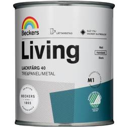 Beckers Lackfärg Living Halv-B Vit 0.75L