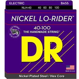 DR Strings NLH-40 Nickel Lo-Rider bas-strenge, 040-100