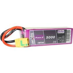 Hacker Modelbyggeri-batteripakke (LiPo) 11.1 V 5000 mAh Celletal: 3 35 C Softcase XT90