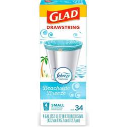 Glad 4 Gal. OdorShield Febreze Beachside Breeze