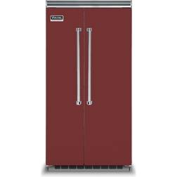 Viking VCSB5423 25.32 Cu. Ft. Energy Star Built-In Refrigerator with SpillProof Plus Shelves Red