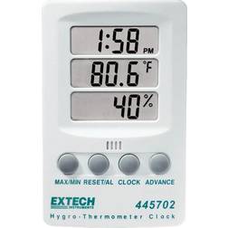 Extech 445702 Hygro-Thermometer Clock