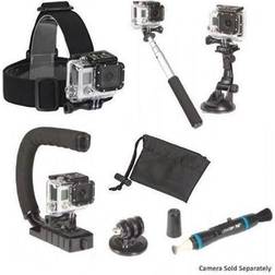 Sunpak 090729612974 Action Camera Accessory Kit - Black