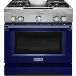 KitchenAid 36'' 4-Burner with Griddle, Dual Fuel