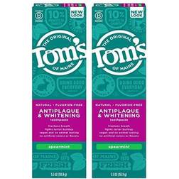 Tom's of Maine s Fluoride-Free Antiplaque & Whitening Toothpaste Natural Fluoride Free Toothpaste Spearmint