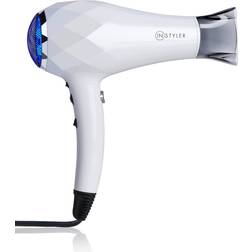 Instyler Turbo Lightweight Ionic Hair Dryer, White Drying